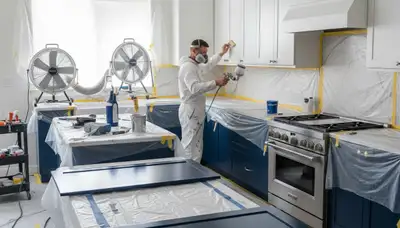 Cabinet painting service in El Paso, TX for durable kitchen cabinet finishes