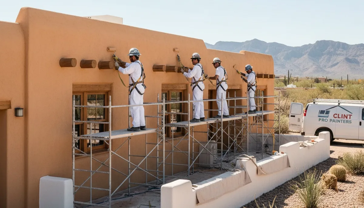 Painting contractors truck in El Paso, TX for residential and commercial painting services