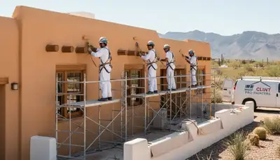Painting contractors truck in El Paso, TX for residential and commercial painting services