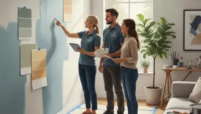 El Paso, TX color consultation for painting project with paint swatches and expert color matching