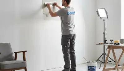Drywall repair in El Paso, TX by El Paso Paint Pros for cracks, holes, and smooth wall prep