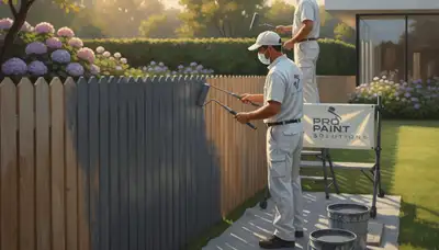 Fence painting service in El Paso, TX protecting fences from sun and desert weather