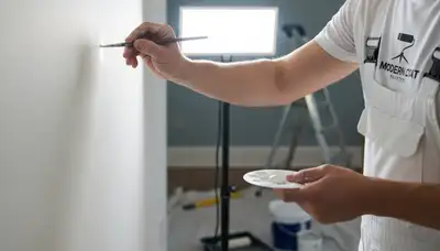 Painters repairing wall touch-ups in El Paso, TX for homes affected by desert sun and stucco wear