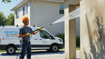 Pressure cleaning service in El Paso, TX removing dust and buildup for better curb appeal