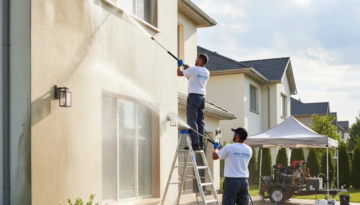 Pressure cleaning service in El Paso, TX removes desert dust and buildup from exterior surfaces