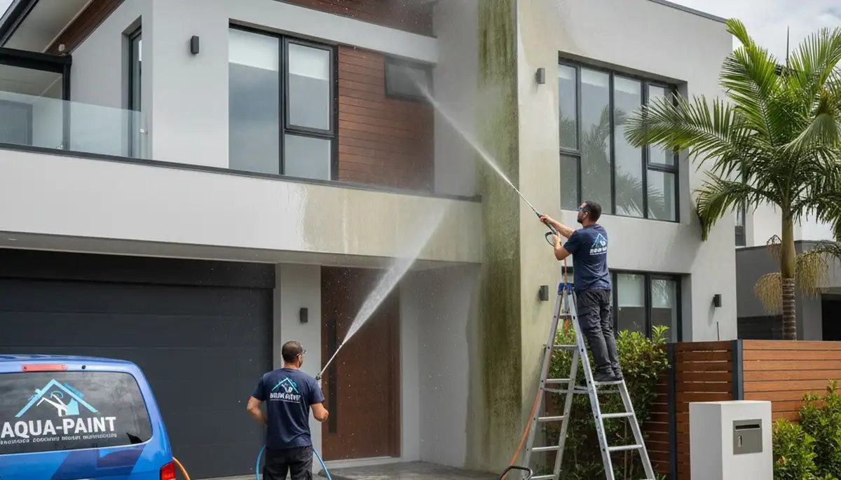 Pressure cleaning service in El Paso, TX removing desert dust and buildup from exterior surfaces
