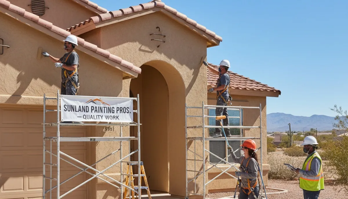 El Paso, TX painting contractor website hero image for professional residential and commercial painting services