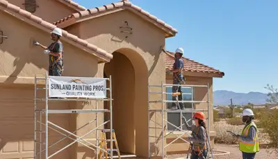 El Paso, TX painting contractor website hero image for professional residential and commercial painting services