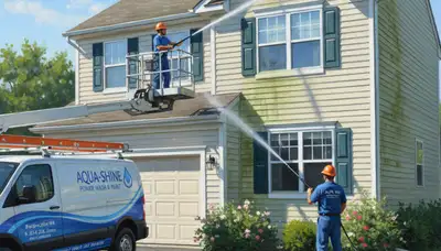 Vinyl siding pressure cleaning in El Paso, TX by El Paso Paint Pros removes dust and grime from exterior siding