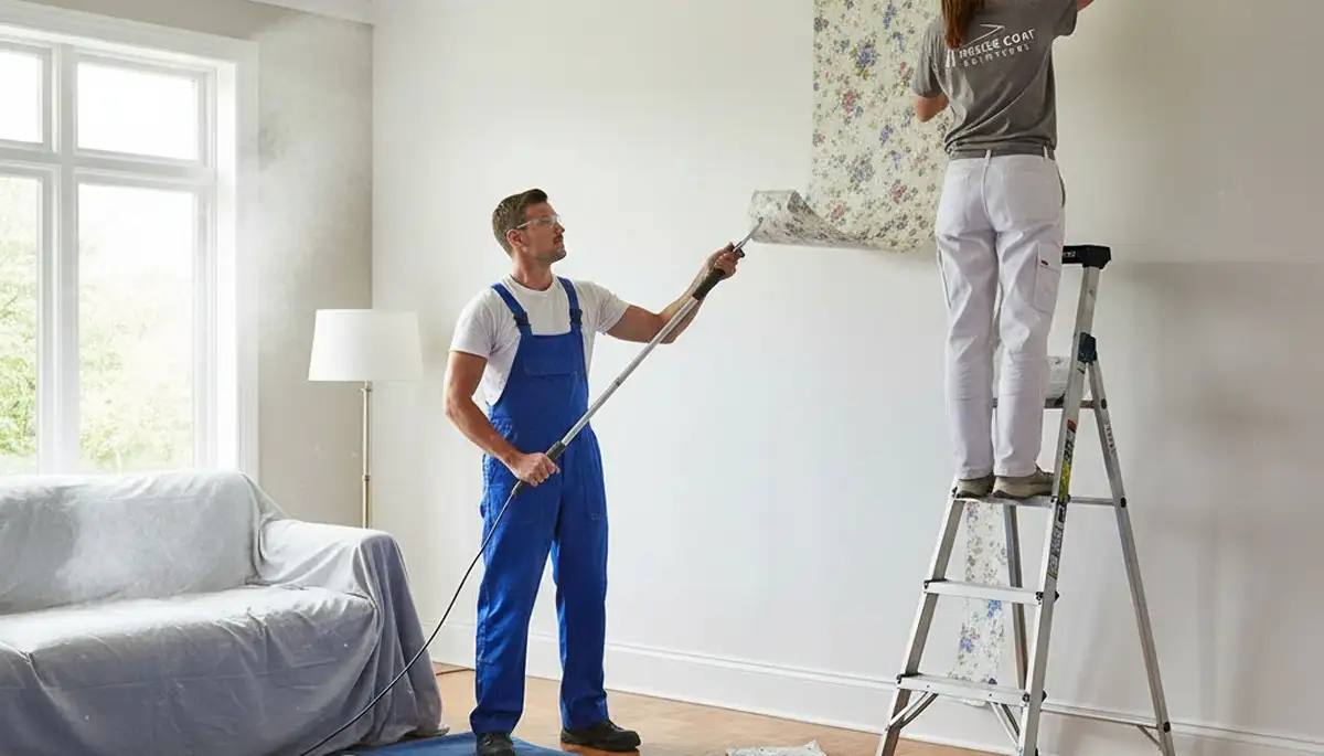 Wallpaper removal service in El Paso, TX for smooth walls and clean, paint-ready surfaces